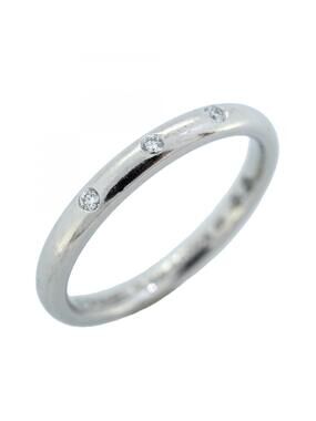Chanel John Parisien 3Pd Ring Platinum #287707C87B
